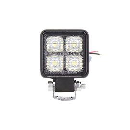 Luz de trabajo de 4 LED de 10 Watt, 12-24 Vcd, 800 lúmenes