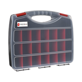 Caja Organizadora con 21 Divisiones Fabricada en Plástico de Alta Resistencia de 38x31x7 cm.