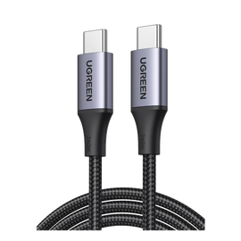 Cable USB-C a USB-C | 2 Metros | Potencia de Carga 240W | 48V/5A | PD3.1 /3.0 | 480 Mbps | Chip E-Market | Carcasa de Aluminio | Nylon Trenzado | 2 años de Garantía
