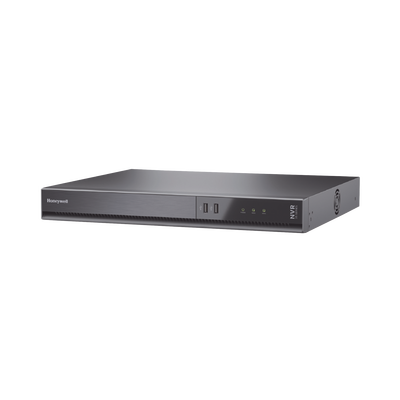 NVR 8 Megapixel (4K) / 16 Canales / 16 Puertos PoE+ / H.265 / Incluye 2 HDD de 8 TB (2 Bahias de Disco Duro) / ONVIF / NDAA / Soporta IA / Serie 35 / Audio y Alarmas I/O / Honeywell Security