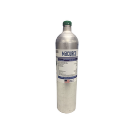 Mezcla cuádruple PM400: 58 L 100 ppm (CO), 25 ppm (H2S), 50% LEL (CH4), 18% Vol. (O2) gases