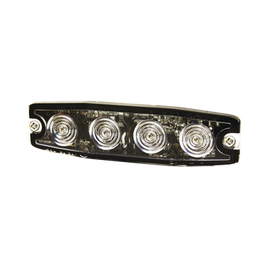 Luz Auxiliar de 4 LED, ámbar, SAE Clase I, Lente transparente