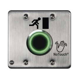 Interruptor IR NoTouch® de Acero Inoxidable, Salida Doble, Símbolo de Puerta