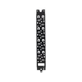 Panel Administrador de Cables Vertical para Gabinete FlexFusion™ de 42RU, Acepta Anillos en D, Anillos S1DR, S2DR y L; S1LR, S2LR, Color Negro