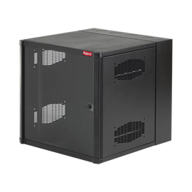 Gabinete AccessPlus de Montaje en Pared de 19in, Rieles Numerados y Roscados #10-32, Puerta con Ventana de Seguridad, 600 mm de Ancho, 637 mm de Profundidad, 26 UR, Color Negro