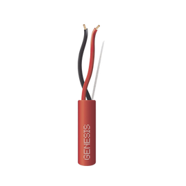 Bobina de Cable de 305 Metros / 2x14 AWG / Tipo FPLP-CL3P / Color Rojo / Para Aplicaciones en Paneles de Detección de Incendio y Sistemas de Evacuación