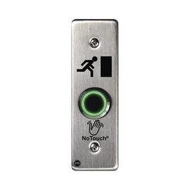Interruptor IR NoTouch® de Acero Inoxidable, Montaje Delgado, Caja Posterior, Símbolo de puerta