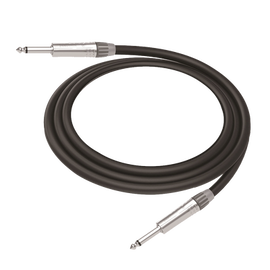 Cable de Audio | Plug 1/4 in a Plug 1/4 in Mono | Carcasa Cromada | Conectores Seetronic | Ideal para Instrumentos | Longitud 3m