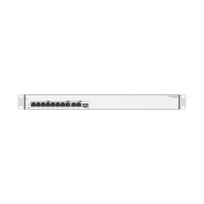 Router Multi-Servicio / 1 puerto 10/100/1000 Mbps(WAN) / 1 puerto 10/100/1000 Mbps(WAN/LAN) / 7 puertos 10/100/1000 Mbps(LAN) / Rendimiento 2 Gbps / Controla hasta 64 APs / Hasta 300 Clientes / Administración Nube Gratis