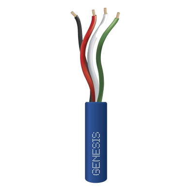 Bolsa de 152 Metros /  Cable de Cobre / 4x22 AWG / Riser / Para Interior / Color Azul / Para Aplicaciones de Alarmas de Intrusión y Automatización