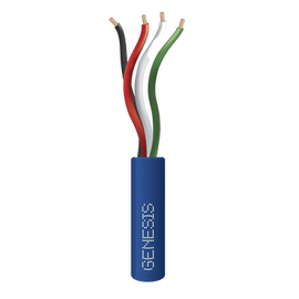 Bolsa de 152 Metros /  Cable de Cobre / 4x22 AWG / Riser / Para Interior / Color Azul / Para Aplicaciones de Alarmas de Intrusión y Automatización