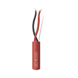 Bobina de 305 Metros de Alambre / 2x18 AWG / Tipo FPLP-CL3P, FT6 / Color Rojo / Resistente a la Intemperie para Aplicaciones en Sistemas de Detección de Incendio y Sistemas de Evacuación