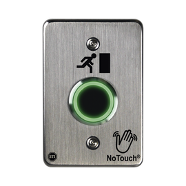 Interruptor IR NoTouch® de Acero Inoxidable, De un solo grupo, Símbolo de puerta