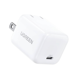 Cargador Mini de 20W serie Nexode / 1 USB-C de Carga Rápida / Tecnología GaN II / Power Delivery 3.0 / Quick Charge 4.0 / Carga Inteligente /Múltiple Protección  / Mayor Eficiencia Energética / Color Blanco