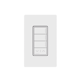 (RadioRa3) Botonera Sunnata Blanco 3 escenas y 2 botones subir/bajar para Radio RA3, programe escenas diferentes en cada botón.