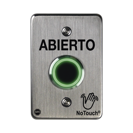 Interruptor IR NoTouch® de Acero Inoxidable, De un solo grupo, ABIERTO