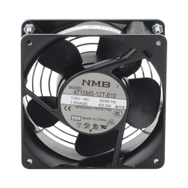 Ventilador Axial Compacto, de 4 Pulgadas, 49 CFM, 115 Vca, De Acero, Color Negro