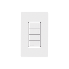 (RadioRa3) Botonera Sunnata Blanco 3 escenas y 2 botones subir/bajar para Radio RA3, programe escenas diferentes en cada botón.