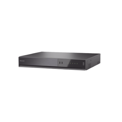 NVR 8 Megapixel (4K) / 32 Canales / 16 Puertos PoE+ / H.265 / 2 Bahías de Disco Duro (No incluidos) / ONVIF / NDAA / Soporta IA / Serie 35 / Audio y Alarmas I/O / Honeywell Security
