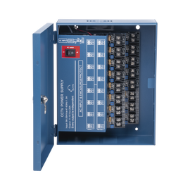Fuente de poder profesional HEAVY DUTY de 11-15 Vcd @ 20 Amper, para 16 cámaras, con voltaje de entrada de: 90 - 264 VCA, 47~63Hz / Compatible con cámaras 4K