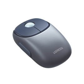 Mouse Inalámbrico  FUN＋ / Recargable / 2.4G & Bluetooth / 4 Niveles de DPI / Silencioso / Ergonómico / 5 Botones / Compatible con Windows, macOS 10.5, Android iOS Linux y Chrome OS / Color Azul