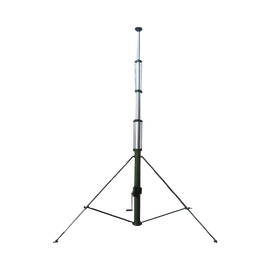 Mástil Telescópico Retraible Manual de 9 metros con Accesorios. Incluye Tripie.