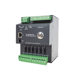 Fuente de distribución de 6 salidas, control y monitoreo Ethernet, Vo: 10-60V Dc, para montaje en riel din