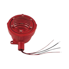Bocina Vibratone a prueba de explosiones para exterior y ubicaciones peligrosas, 24 Vcd, roja