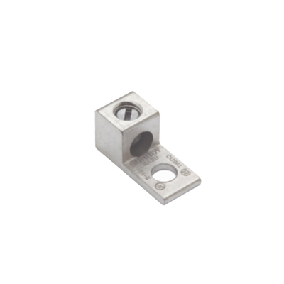 Terminal Universal de Aluminio Estañado/ 1 Orificio para Calibre  14- 2 AWG / Perno de 1/4
