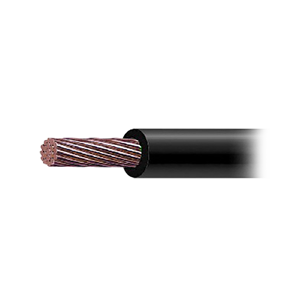 THW-LS Coated Copper Wire Gauge 1/0 AWG, Color Black (1 METER)