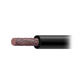 THW-LS Coated Copper Wire Gauge 1/0 AWG, Color Black (1 METER)