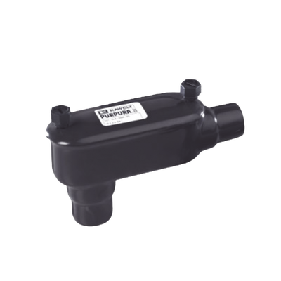 Condulet Con Recubrimiento Exterior de PVC e Iinterior de Uretano Purpura de 2 1/2