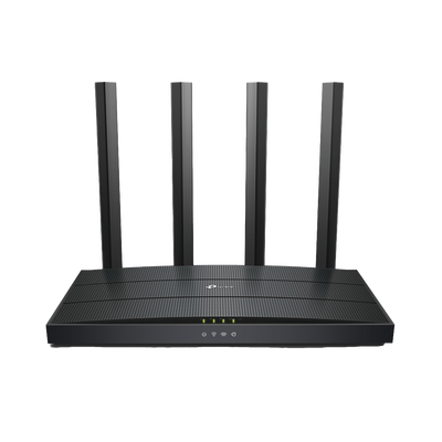 Router WiFi 6 AX 1500Mbps / MU-MIMO 2X2 y OFDMA / 1 Puerto WAN 10/100/1000 Mbps / 4 Puertos LAN 10/100/1000 Mbps / 4 Antenas Beamforming