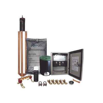Kit de tierra física modelo TG70K con Electrodo Magnetoactivo y Accesorios de Instalación, capacidad: 70 AMP