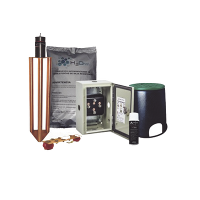Kit de Tierra Física Con Electrodo Magnetoactivo Capacidad Max: 400 AMP