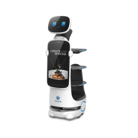 Robot Autonomo para Servicio de Meseros Ubicado por SLAM (Laser) / Mejora el Servicio al Cliente / Soporta 10 Kgs por Charola / Ideal para Restaurantes, Cafeterias, Hospitales, Salones de Eventos, Etc...
