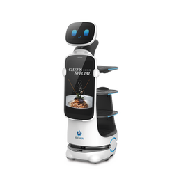 Robot Autonomo para Servicio de Meseros Ubicado por SLAM (Laser) / Mejora el Servicio al Cliente / Soporta 10 Kgs por Charola / Ideal para Restaurantes, Cafeterias, Hospitales, Salones de Eventos, Etc...