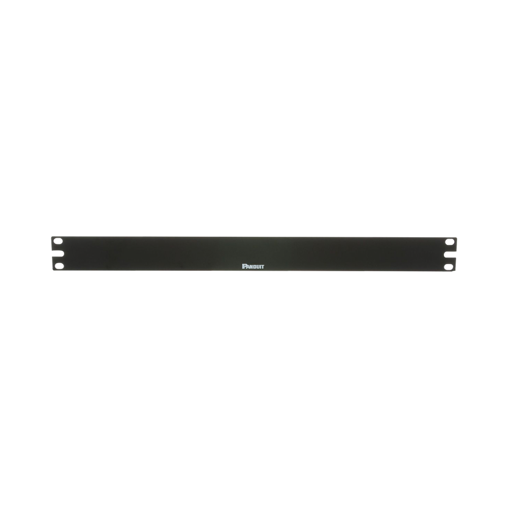 Tapa Ciega Para Rack Estándar de 19in, Plano, de Acero, 1UR, Color Negro