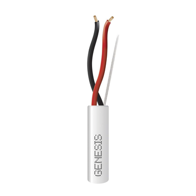Bobina de 305 Metros de Cable / 2x16 AWG / Tipo CMR-CL3R / Color Blanco / Para Aplicaciones de Alarmas de Intrusión, Control de Acceso, Automatización, Interfonos y Tv Porteros