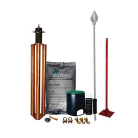 Kit Pararrayo con Accesorios para Protección de Diámetro de 80 m.