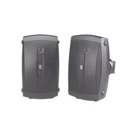 Altavoces de Montaje en Superficie de 2 vias | Woofer 5 in, Tweeter 0.5 in | Semi-Exterior, 6 ohms | Par Color Negro