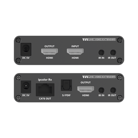 Kit extensor, por cable UTP hasta 70 metros, 4K, con IR bidireccional, soporta  conexión en cascada, hasta 700 metros