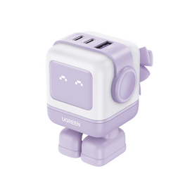 Cargador Robot GaN de 65W serie Nexode / 3 Puertos de Carga Rápida / 2 USB-C / 1 USB-A / Tecnología GaN II / Power Delivery 3.0 / Quick Charge 4.0 / Chip Confiable y Carga Inteligente / Optimiza la Experiencia de Carga / Carcasa Ignifuga / L