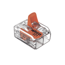 COMPACT SPLICING CONNECTORFOR ALL CONDUCTOR TYPES TRANSPARENT 2 CONNECTORS
