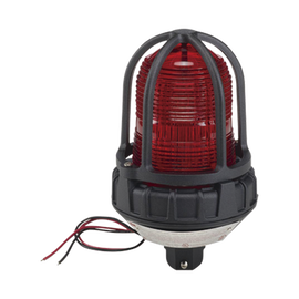 Luz estroboscópica para ubicaciónes peligrosas,  montaje tipo tubo, 120 VCD, rojo
