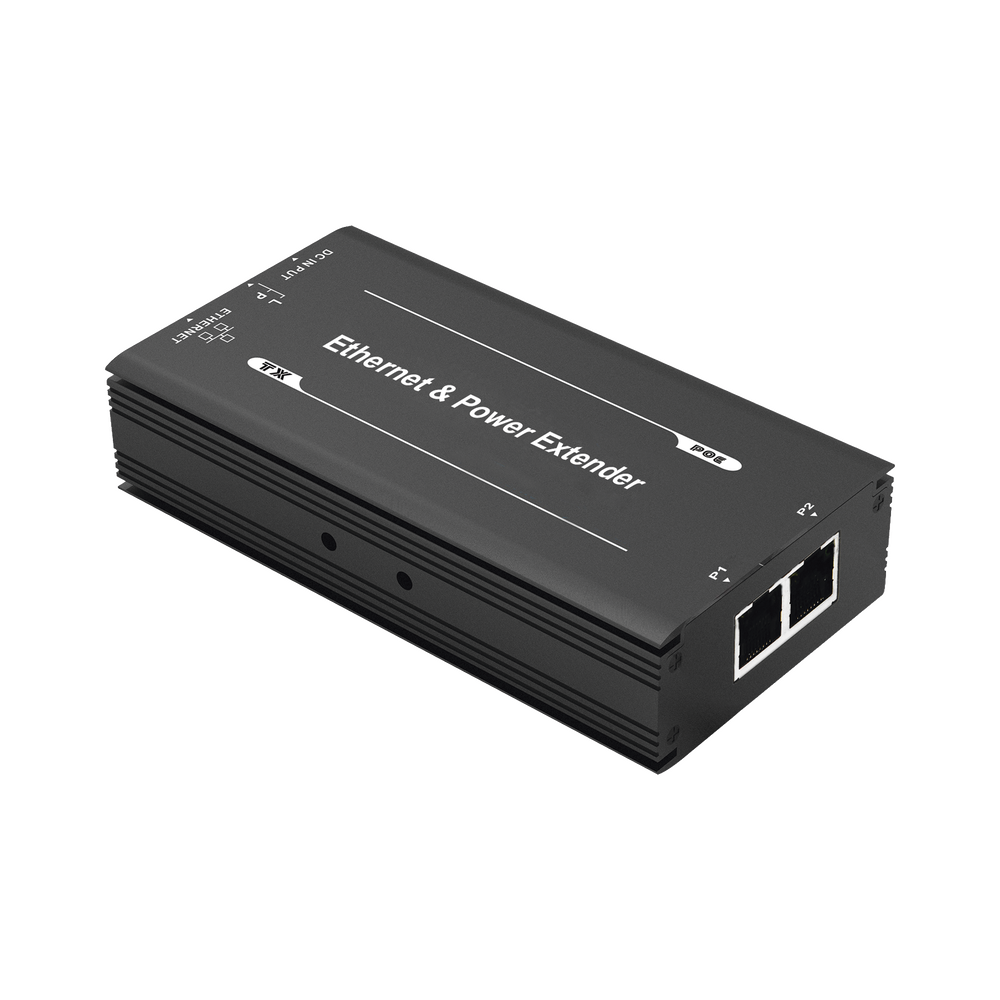 (POE 600 METROS) Receptor Extensor PoE 1 puerto para recepción de video y alimentación para cámaras y domos IP hasta 600 metros