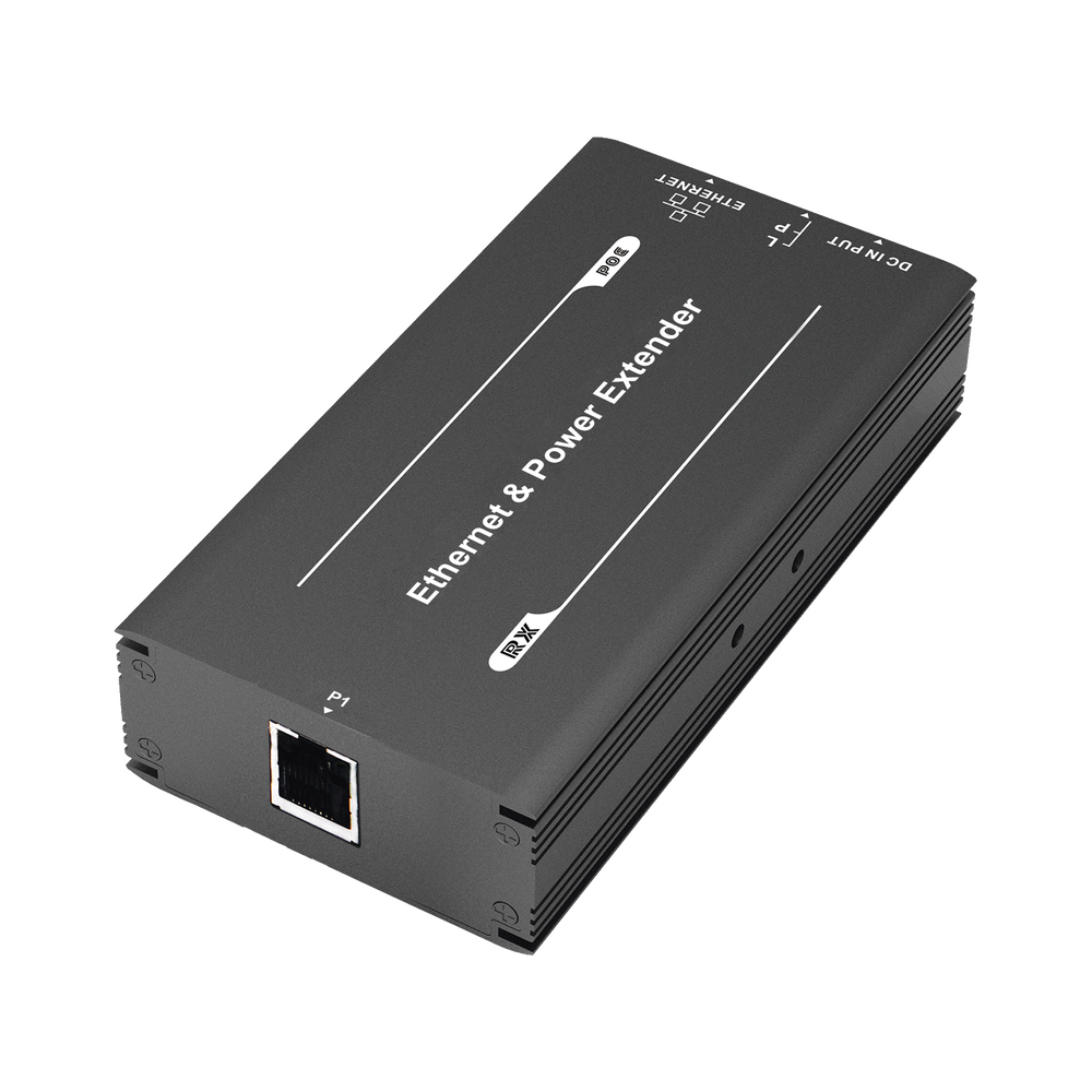 (POE 600 METROS) Transmisor Extensor PoE, de 1 puerto, para transmisión de video y alimentación, para cámaras y domos IP; hasta 600 metros