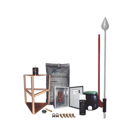 Kit Pararrayo con Accesorios para Protección de Diámetro de 200m.