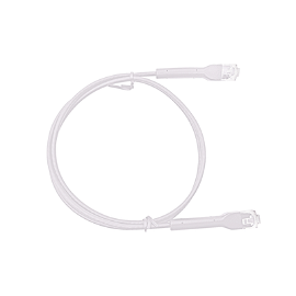 Cable de Parcheo Ultra Slim Con Bota Flexible UTP Cat6 - 0.20 cm Blanco Diámetro Reducido