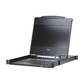 Consola LCD | HDMI, VGA, DVI, USB | Single Rail |  Pantalla 17.3